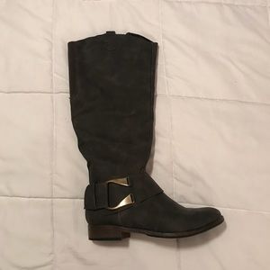 RuffHewn Gray Riding Boots